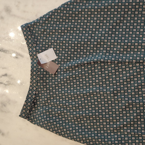 J. Jill A-line midi skirt in "sweet clover" geometric print size XS - Picture 8 of 8